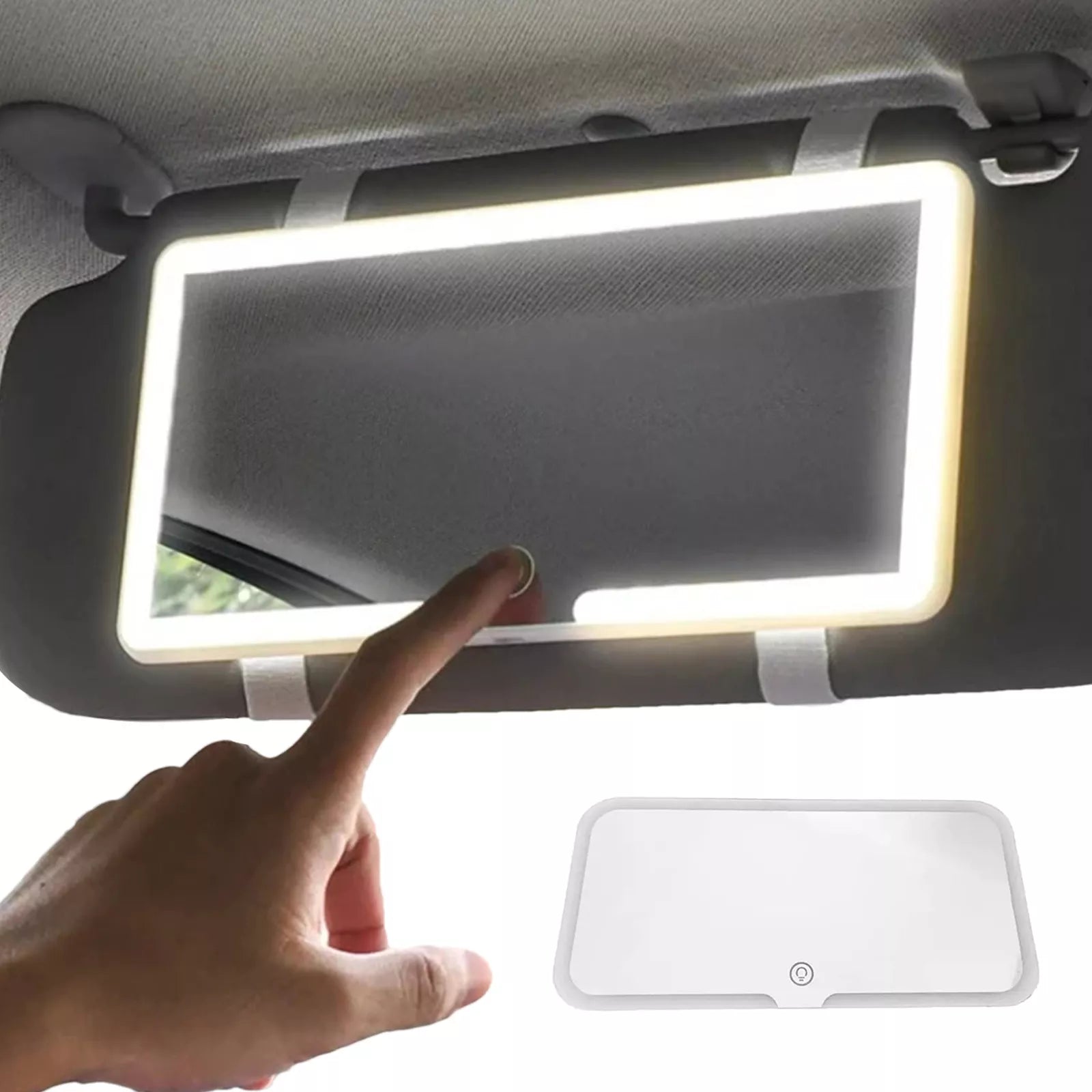 LumiMirror LED: Espejo con Luz LED para Carro