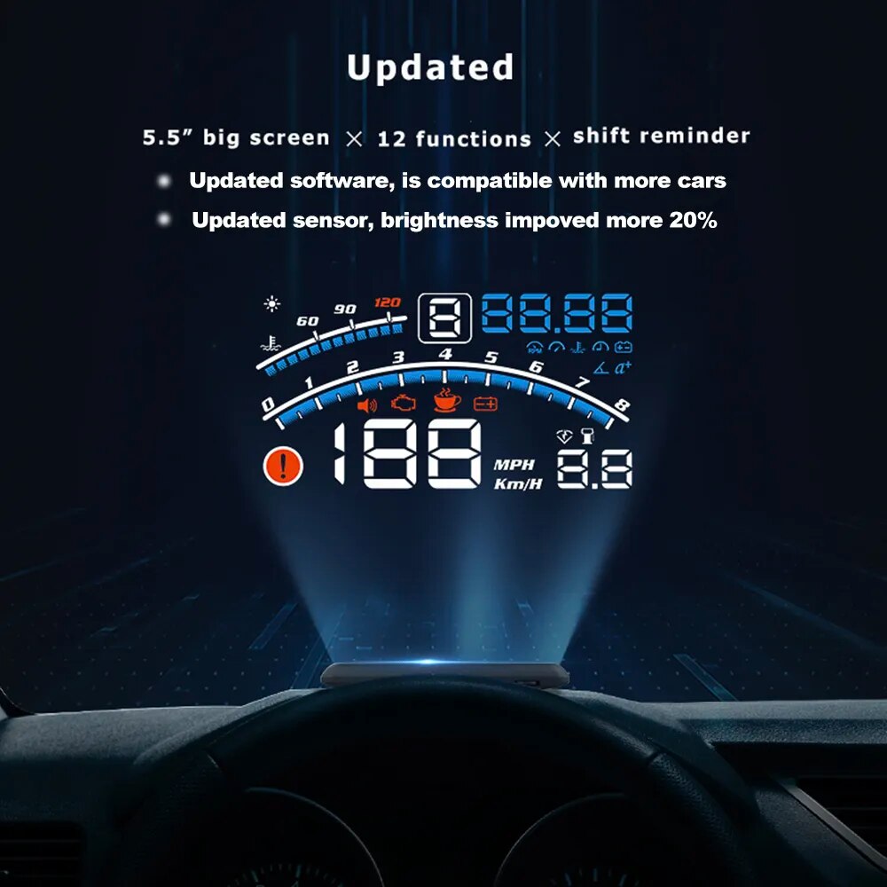 VisionDrive HUD – Información en tu parabrisas en tiempo real