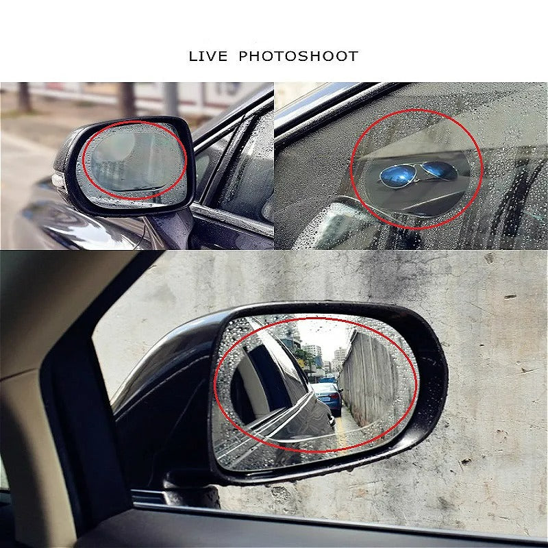 2Pcs Car Rearview Mirror Rainproof Stickers - Anti-Fog Accessories